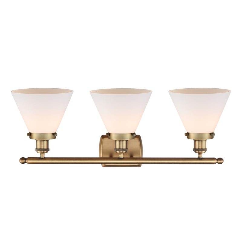 Innovations Lighting Large Cone 3 Light Bath Vanity Light Part Of The Ballston Collection 916-3W-BB-G41-LED