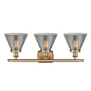 Innovations Lighting Large Cone 3 Light Bath Vanity Light Part Of The Ballston Collection 916-3W-BB-G43-LED