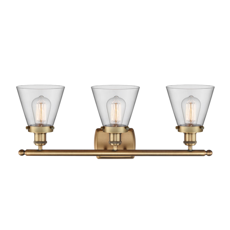 Innovations Lighting Small Cone 3 Light Bath Vanity Light Part Of The Ballston Collection 916-3W-BB-G62-LED