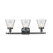 Innovations Lighting Small Cone 3 Light Bath Vanity Light Part Of The Ballston Collection 916-3W-BK-G64-LED