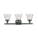 Innovations Lighting Small Cone 3 Light Bath Vanity Light Part Of The Ballston Collection 916-3W-OB-G62-LED