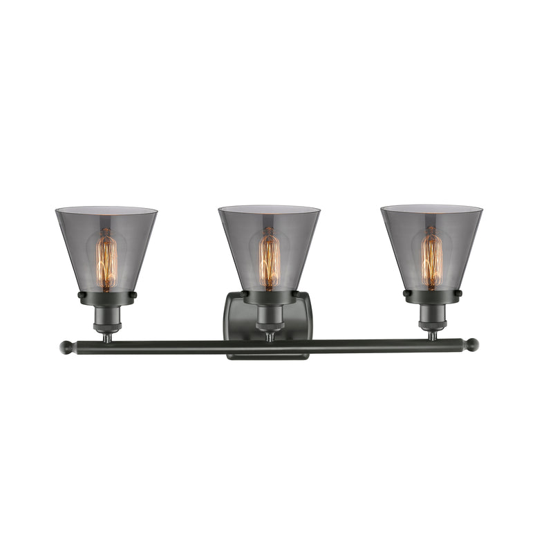 Innovations Lighting Small Cone 3 Light Bath Vanity Light Part Of The Ballston Collection 916-3W-OB-G63-LED