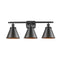 Appalachian Bath Vanity Light shown in the Oil Rubbed Bronze finish with a Oil Rubbed Bronze shade