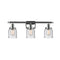 Bell Bath Vanity Light shown in the Polished Chrome finish with a Seedy shade