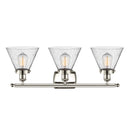 Innovations Lighting Large Cone 3 Light Bath Vanity Light Part Of The Ballston Collection 916-3W-PN-G44-LED