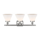 Innovations Lighting Large Cone 3 Light Bath Vanity Light Part Of The Ballston Collection 916-3W-SN-G41-LED