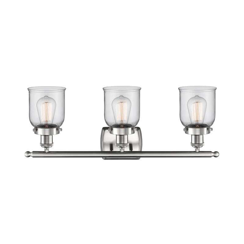 Innovations Lighting Small Bell 3 Light Bath Vanity Light Part Of The Ballston Collection 916-3W-SN-G52-LED