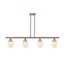 Beacon Island Light shown in the Antique Copper finish with a Matte White shade