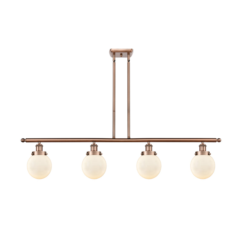 Beacon Island Light shown in the Antique Copper finish with a Matte White shade