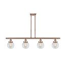 Beacon Island Light shown in the Antique Copper finish with a Clear shade