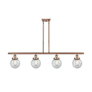 Beacon Island Light shown in the Antique Copper finish with a Seedy shade