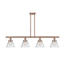 Cone Island Light shown in the Antique Copper finish with a Clear shade