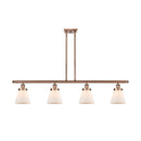 Cone Island Light shown in the Antique Copper finish with a Matte White shade