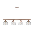 Bell Island Light shown in the Antique Copper finish with a Seedy shade