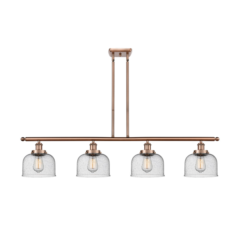 Bell Island Light shown in the Antique Copper finish with a Seedy shade