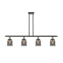 Bell Island Light shown in the Black Antique Brass finish with a Plated Smoke shade