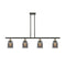 Bell Island Light shown in the Black Antique Brass finish with a Plated Smoke shade