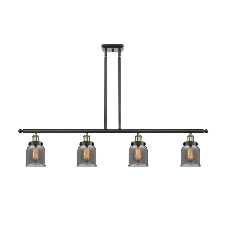 Bell Island Light shown in the Black Antique Brass finish with a Plated Smoke shade