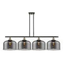 Bell Island Light shown in the Black Antique Brass finish with a Plated Smoke shade