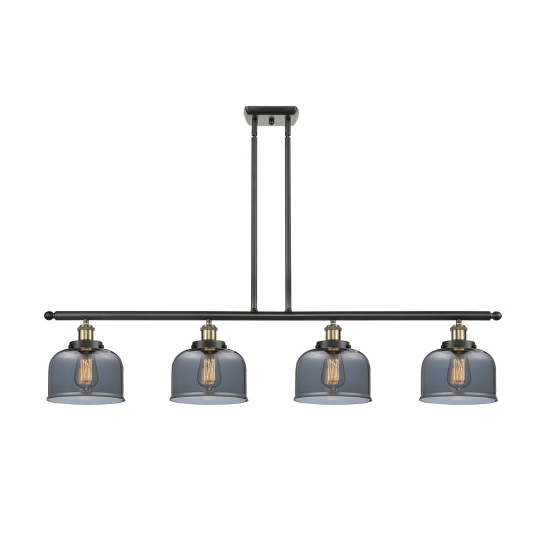 Bell Island Light shown in the Black Antique Brass finish with a Plated Smoke shade