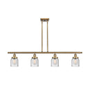 Bell Island Light shown in the Brushed Brass finish with a Seedy shade