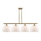 Bell Island Light shown in the Brushed Brass finish with a Matte White shade