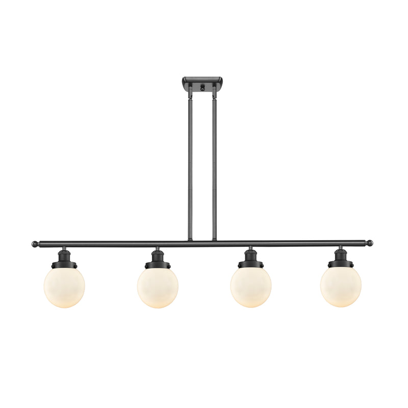 Beacon Island Light shown in the Matte Black finish with a Matte White shade