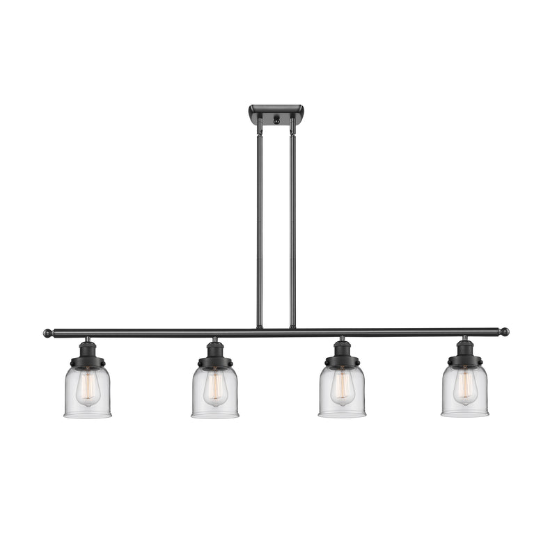 Bell Island Light shown in the Matte Black finish with a Clear shade