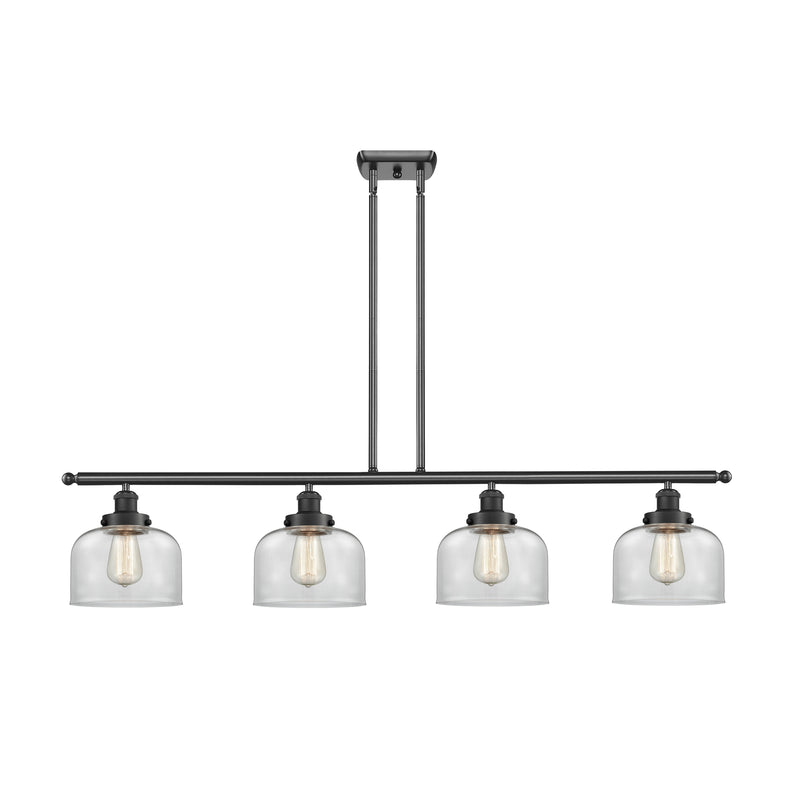 Bell Island Light shown in the Matte Black finish with a Clear shade