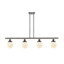 Beacon Island Light shown in the Oil Rubbed Bronze finish with a Matte White shade