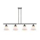 Cone Island Light shown in the Oil Rubbed Bronze finish with a Matte White shade