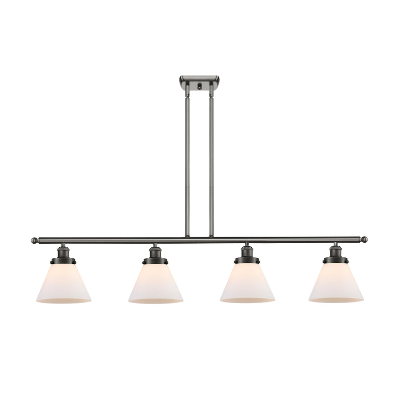 Cone Island Light shown in the Oil Rubbed Bronze finish with a Matte White shade