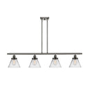 Cone Island Light shown in the Oil Rubbed Bronze finish with a Clear shade