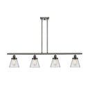 Cone Island Light shown in the Oil Rubbed Bronze finish with a Clear shade