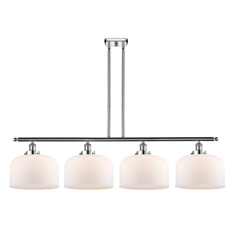 Bell Island Light shown in the Polished Chrome finish with a Matte White shade