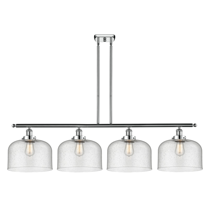 Bell Island Light shown in the Polished Chrome finish with a Seedy shade