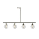 Beacon Island Light shown in the Polished Nickel finish with a Clear shade