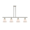 Cone Island Light shown in the Polished Nickel finish with a Matte White shade