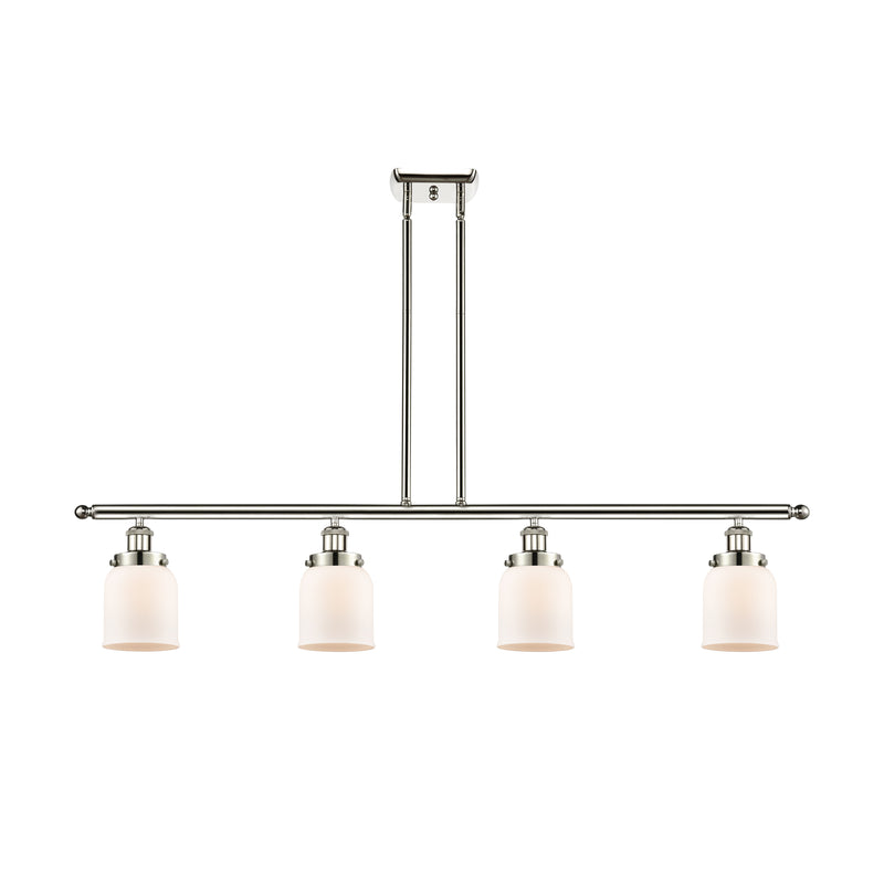 Bell Island Light shown in the Polished Nickel finish with a Matte White shade