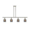 Bell Island Light shown in the Polished Nickel finish with a Plated Smoke shade