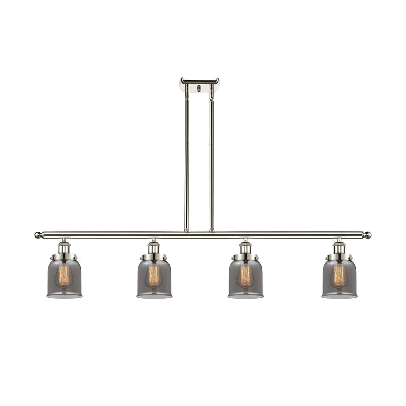 Bell Island Light shown in the Polished Nickel finish with a Plated Smoke shade