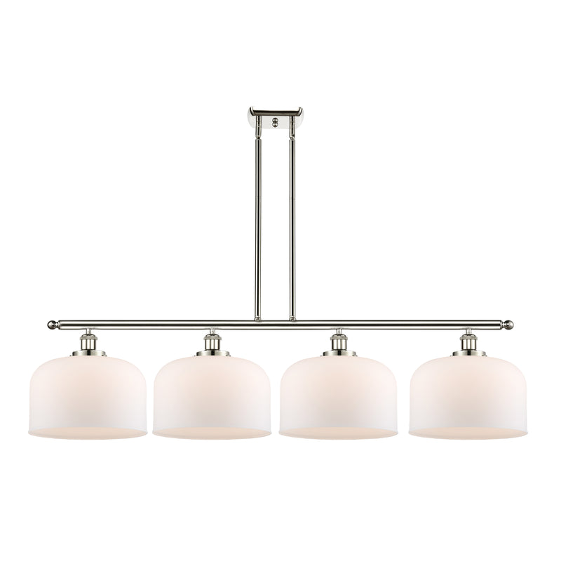 Bell Island Light shown in the Polished Nickel finish with a Matte White shade