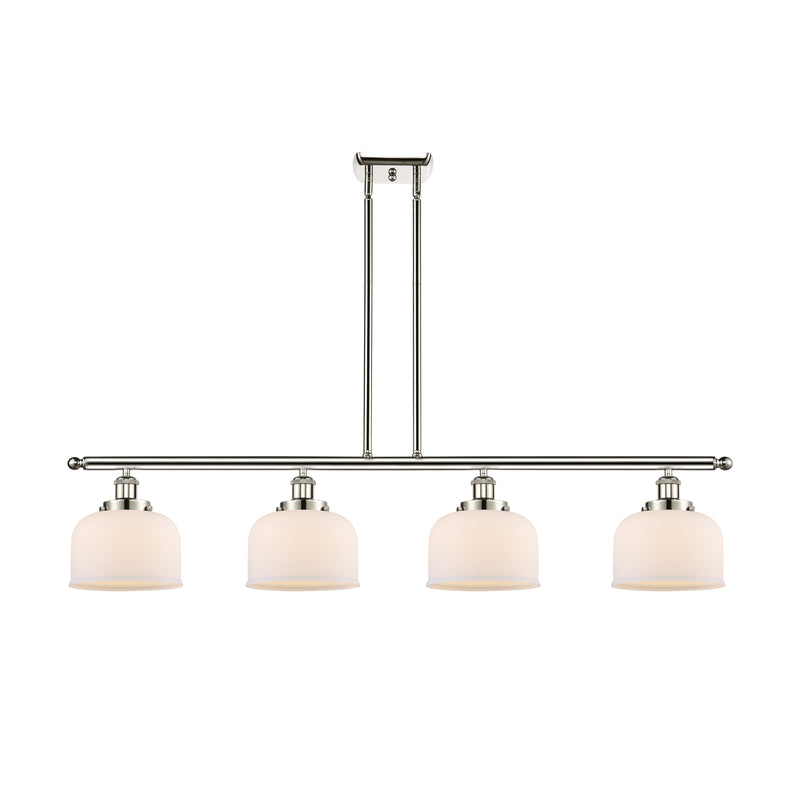 Bell Island Light shown in the Polished Nickel finish with a Matte White shade