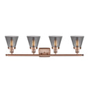 Innovations Lighting Small Cone 4 Light Bath Vanity Light Part Of The Ballston Collection 916-4W-AC-G63-LED