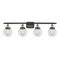 Beacon Bath Vanity Light shown in the Black Antique Brass finish with a Clear shade