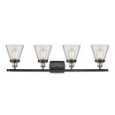 Innovations Lighting Small Cone 4 Light Bath Vanity Light Part Of The Ballston Collection 916-4W-BAB-G62-LED