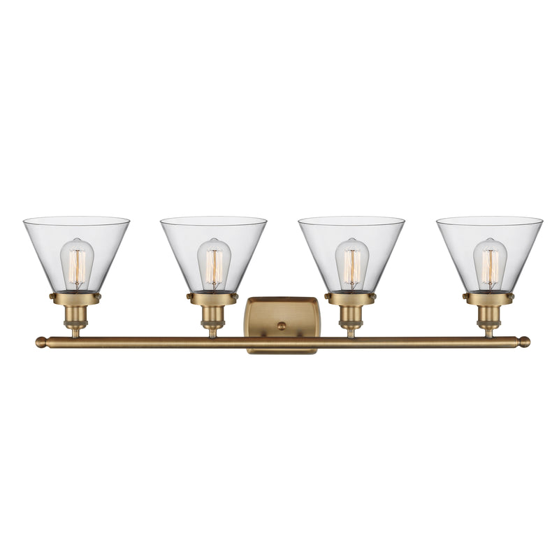 Innovations Lighting Large Cone 4 Light Bath Vanity Light Part Of The Ballston Collection 916-4W-BB-G42-LED