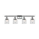 Bell Bath Vanity Light shown in the Polished Chrome finish with a Clear shade