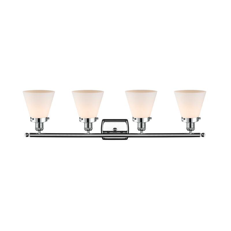 Innovations Lighting Small Cone 4 Light Bath Vanity Light Part Of The Ballston Collection 916-4W-PC-G61-LED