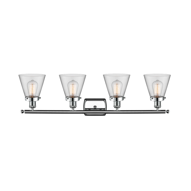 Innovations Lighting Small Cone 4 Light Bath Vanity Light Part Of The Ballston Collection 916-4W-PC-G62-LED